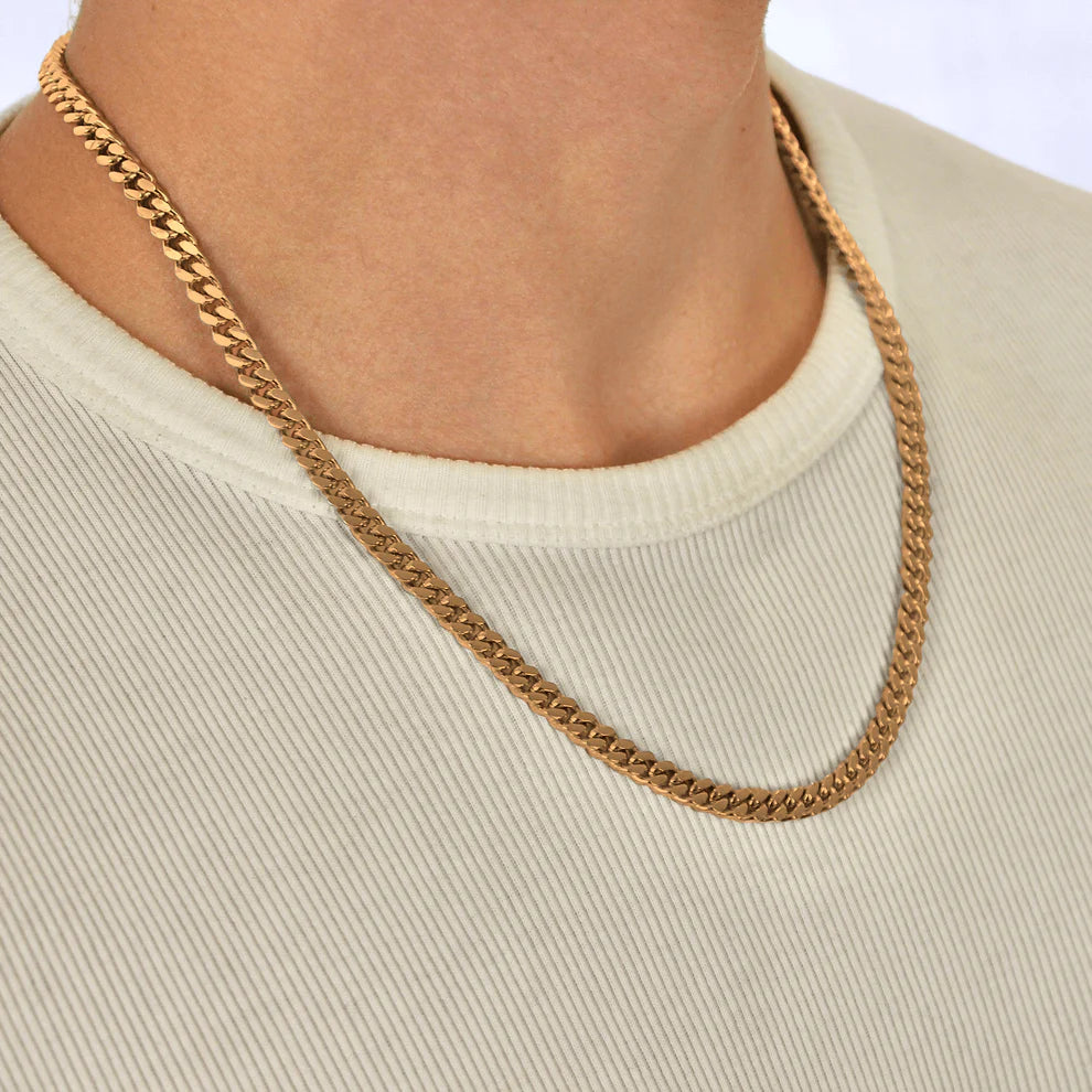 Cuban Chain [Flat] [5mm - Golden]