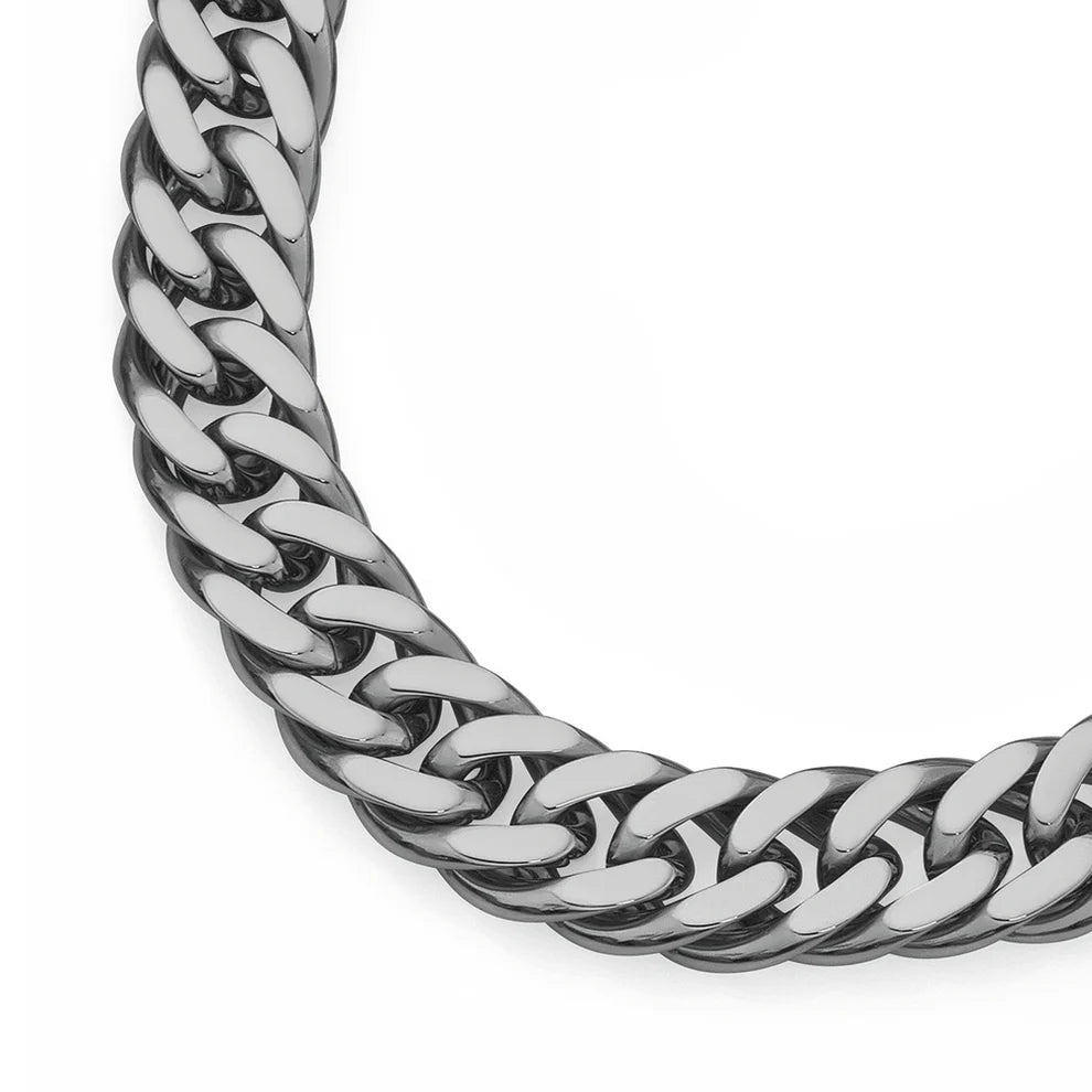 Cuban Chain [Flat] [8mm - Silver]